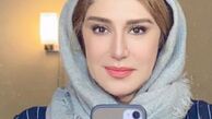 سلفی نسیم ادبی در اتاق گریم + عکس