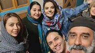 سپیده خداوردی در پشت صحنه کلبه عمو پورنگ + عکس