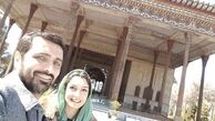 گشت و گذار الیکا عبدالرزاقی و‌ همسرش + عکس