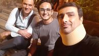 امین زندگانی در جمع دوستانش + عکس