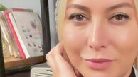 سلفی فریبا نادری با موهای بلوندش + عکس