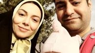 آزاده نامداری به همراه دختر نوزادش + عکس