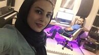 حدیثه تهرانی در محل کار همسرش + عکس
