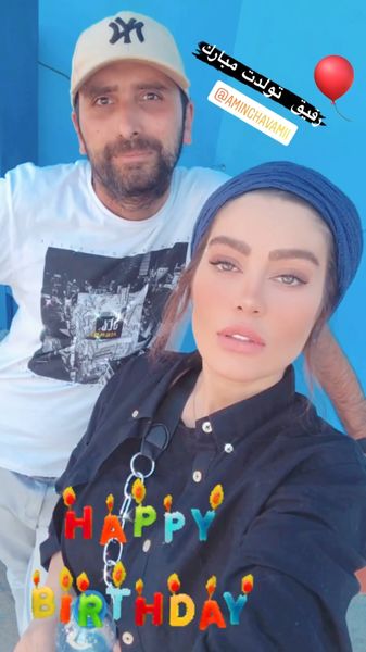 تبریک سحر قریشی به کارگردان معروف + عکس