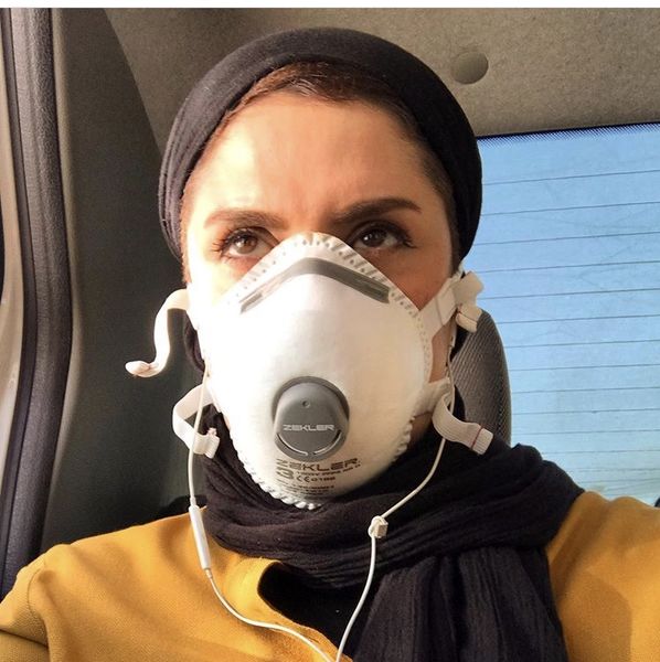 این چه ماسکیه بهناز جعفری زده؟ + عکس