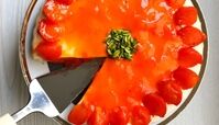 طرز تهیه چیز کیک خرمالو خوشمزه به روش مجلسی