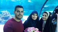 عکس خانم مجری و همسرش در زیر آب+عکس