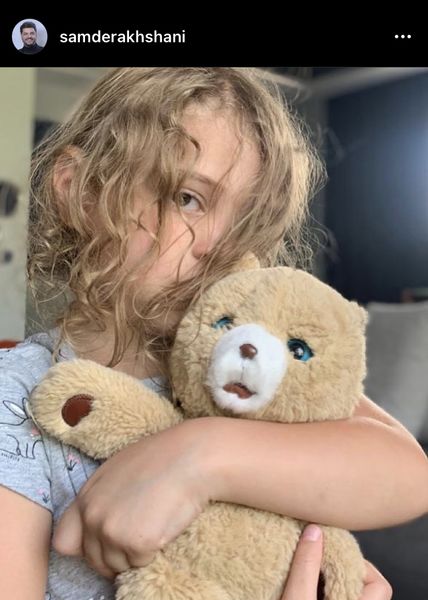 عکس جدید سام درخشانی از دخترش برکه