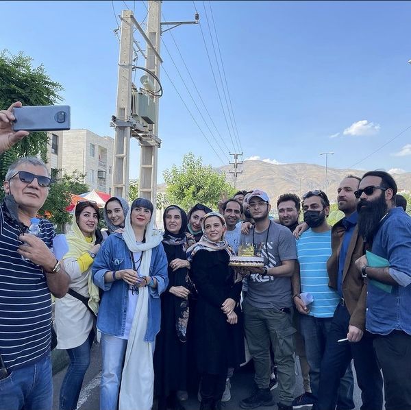 مائده طهماسبی در یک تولد خیابانی + عکس