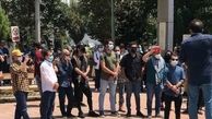 تجمع هنرمندان در پارک هنرمندان به بهانه بی آبی خوزستان + عکس