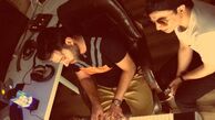 تبریک تولد محسن ابراهیم زاده به دوستش + عکس