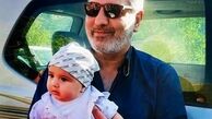بچه داری کردن مهران مدیری + عکس