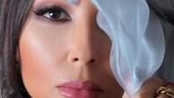 چهره پرستو صالحی بازیگر 41 ساله به عنوان مدل آرایشی