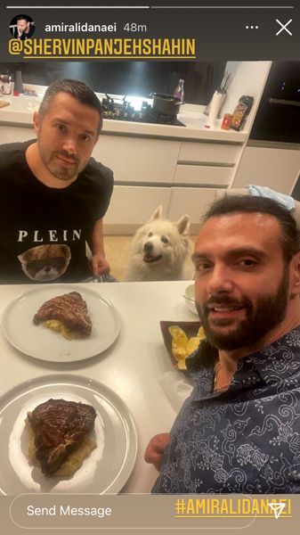 شام ویژه امیرعلی دانایی با دوستش + عکس