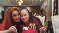 نسرین مقانلو و مادرش + عکس