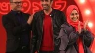 سمانه پاکدل و همسرش در برنامه خندوانه + تصاویر