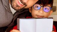 احسان‌خواجه‌امیری و پسرش + عکس