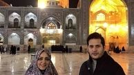 زیارت رفتن سیاوش خیرابی و خانم بازیگر + عکس