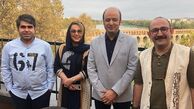  امیر نوری، بهنوش بختیاری و هدایت هاشمی در اصفهان/عکس
