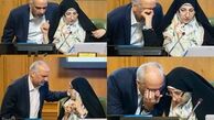 دست عضو شورای شهر تهران در چشم یکی از اعضا