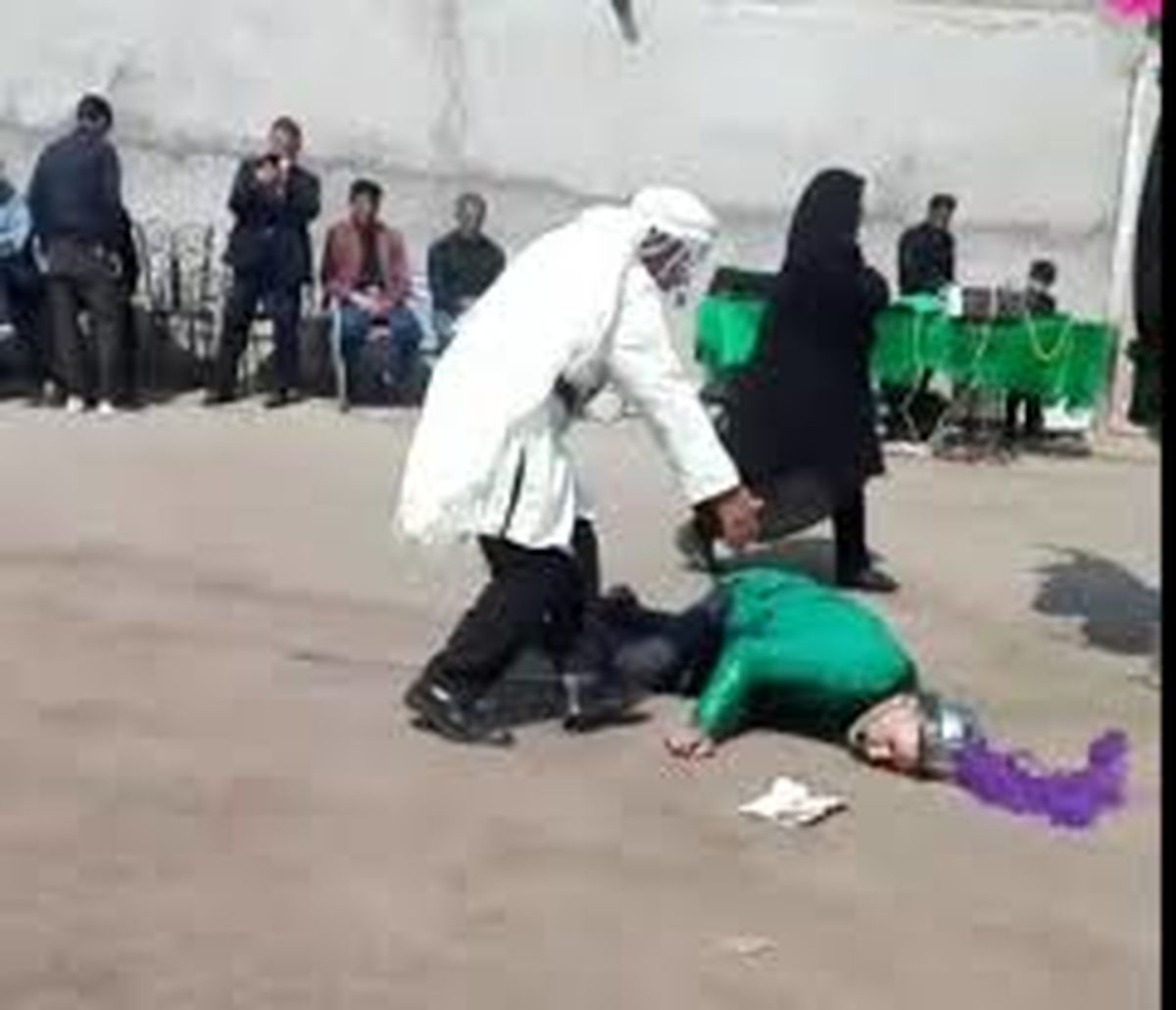 لحظه درگذشت هنرمند پیشکسوت حین اجرای تعزیه 