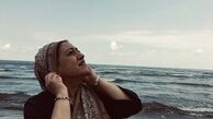 فاطمه هاشمی کنار دریا + عکس