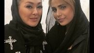 الهام حمیدی در کنار دوستش + عکس