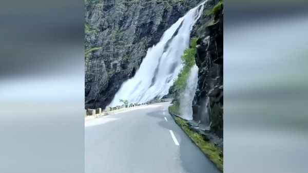 جاده‌ای فوق العاده دیدنی در نروژ+ فیلم