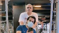 رضا بهرام در باشگاه + عکس