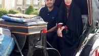 اصفهان گردی مژده خنجری و همسرش + عکس