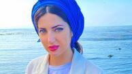 تیپ هلیا امامی در کنار ساحل + عکس 