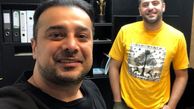 سلفی سپند امیرسلیمانی با مجری معروف + عکس