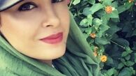 حدیثه تهرانی در میان درختان سبز بهاری + عکس