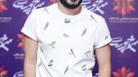 لباس عجیب نوید محمدزاده در یک مراسم + عکسس