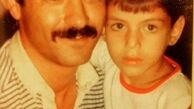سام درخشانی در آغوش پدر+عکس