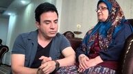 عمو پورنگ در کنار مادرش + عکس