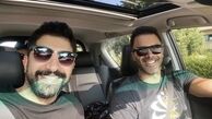برادرانه های برادران خسروی در ماشین + عکس