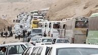 ترافیک نیمه سنگین در مسیرهای بازگشت زائرین اربعین حسینی