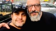 امیر جعفری  در آغوش بازیگر مشهور + عکس