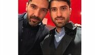 وقتی جیان لوییجی بوفون با کریم انصاری فرد سلفی می گیرد!