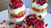 طرز تهیه دسر انار بیسکویت به روش مجلسی مرحله به مرحله مخصوص شب یلدا!