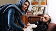  لیلا حاتمی در حال مداوای صابر ابر