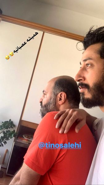 بهرام افشاری و دوستش + عکس