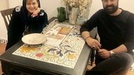 بهاره رهنما و همسرش در یک رستوران + عکس