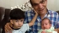 اصغر حیدری و نوه هایش + عکس