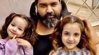شیطنت های رضا صادقی و دخترانش در دوران قرنطینه + عکس