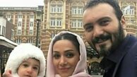 خارج گردی کامبیز دیرباز و همسر ودخترش+عکس