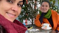 شیوا ابراهیمی و دوستش در کافه + عکس