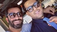 منوچهر هادی در کنار داماد شکست خورده + عکس