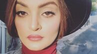 سلفی نیلوفر پارسا در خیابان با کلاه + عکس